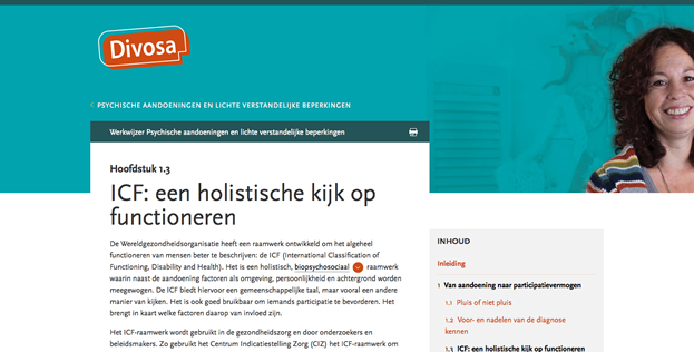 Screenshot Werkwijzer Psychische aandoeningen en LVB